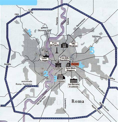 Mappa delle stazioni di servizio Q8 a Roma