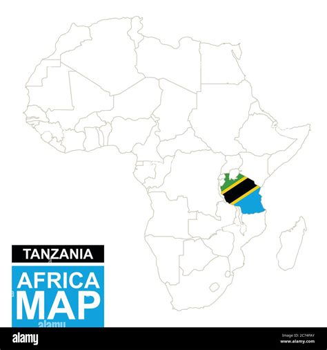 Mappa dell'Africa con evidenziata la Tanzania e un'icona che simboleggia un orfanotrofio