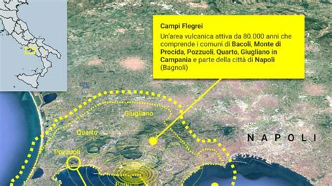 Mappa dei Campi Flegrei con aree di influenza dei clan