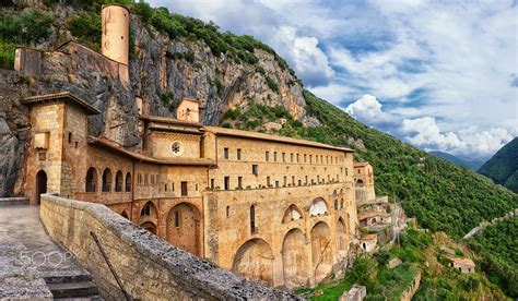 Foto aerea dei Monasteri di Subiaco