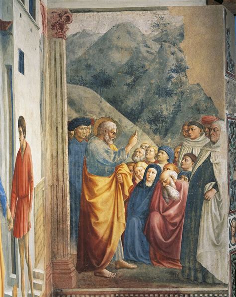 Affresco o rappresentazione artistica delle prediche di Santa Rosa
