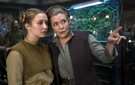 Carrie Fisher e Billie Lourd sul set di Star Wars