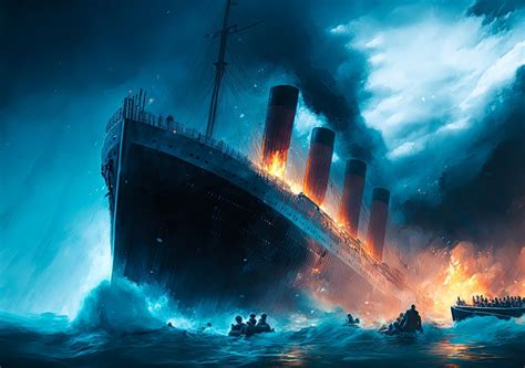 illustrazione del naufragio del Titanic o una metafora del pericolo ignorato