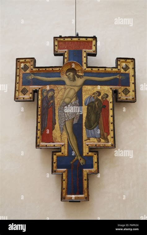 Rappresentazione di un crocifisso medievale toscano