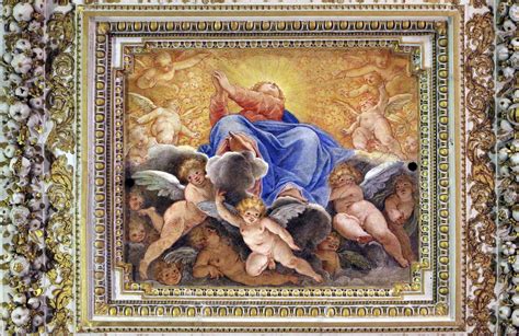 Interno della Sala del Tesoro con affreschi del Pomarancio