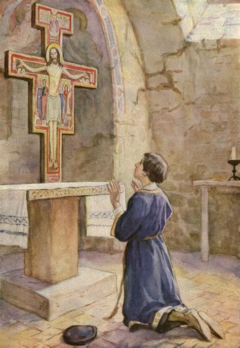San Francesco prega davanti al Crocifisso di San Damiano