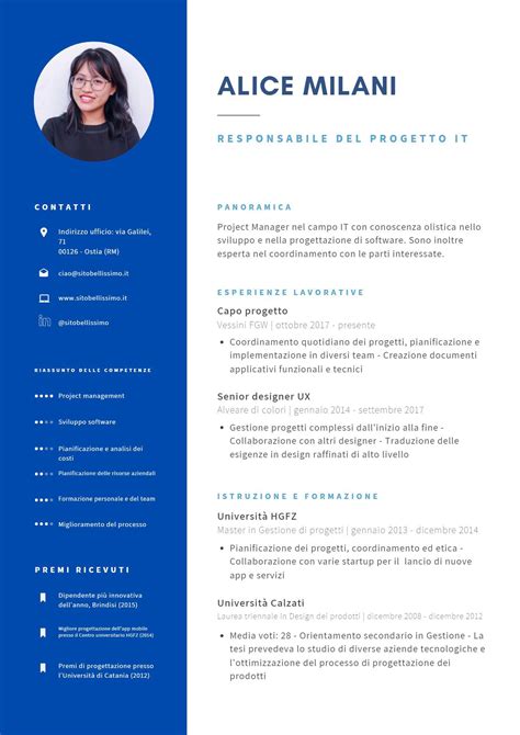Esempio di sezione CV che valorizza l'esperienza di Barman con risultati quantificabili