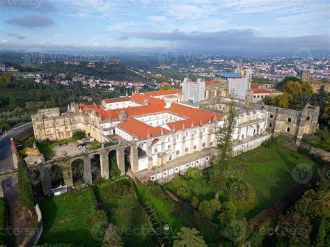 Vista aerea del Convento di Cristo a Tomar