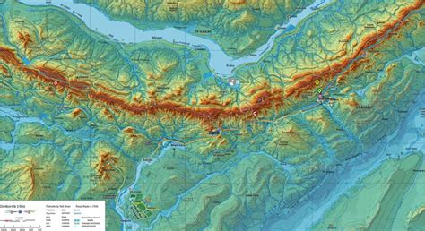 Illustrazione o mappa stilizzata di Whitby che evidenzia i luoghi chiave legati a Dracula: l'Abbazia, la Chiesa di St. Mary e il cimitero