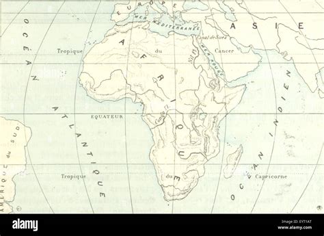 Vecchia mappa cartografica dell'Africa realizzata da missionari della Consolata