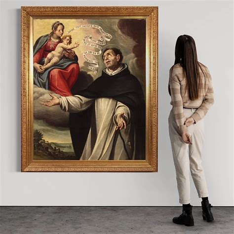 Illustrazione o dipinto raffigurante l'apparizione della Madonna a Benedetto Pareto