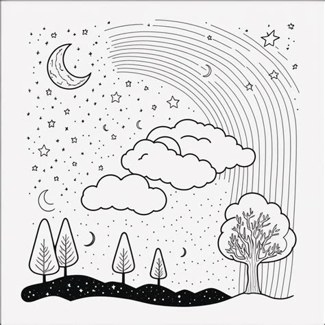 disegno stilizzato di Abrahamo e Sara, che guardano verso un cielo stellato