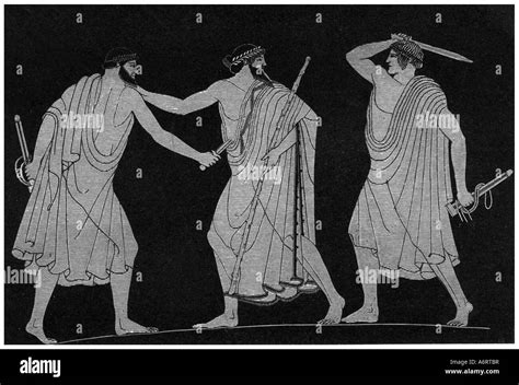 Rappresentazione di un tiranno greco arcaico