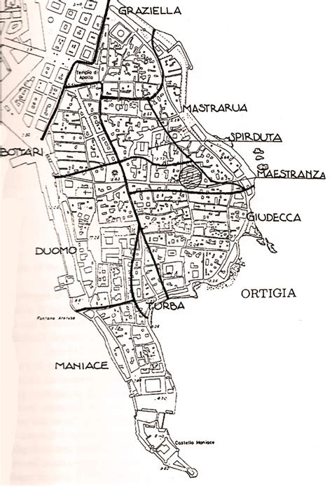 mappa storica di Siracusa