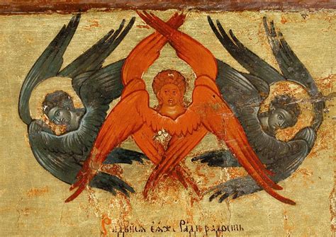 Rappresentazione artistica degli Ofanim, Cherubini e Serafini secondo le descrizioni bibliche di Ezechiele e Isaia