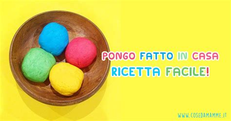 Infografica con la ricetta del pongo fatto in casa