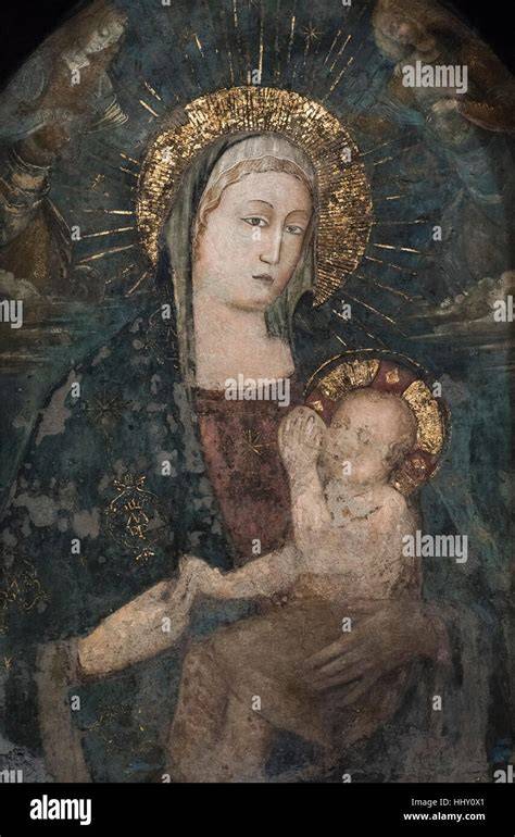 Dettaglio dell'immagine della Madonna con il Bambino sull'altare maggiore