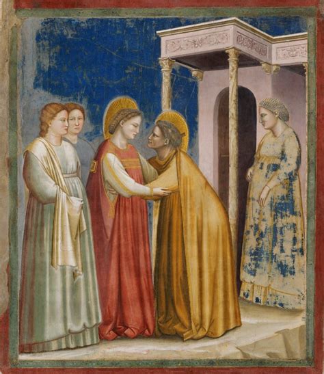 Illustrazione della Visitazione di Maria ad Elisabetta