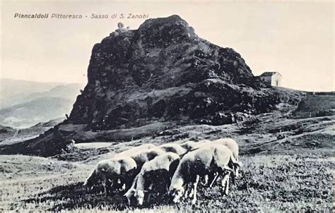 Foto panoramica del Sasso di San Zanobi a Firenzuola