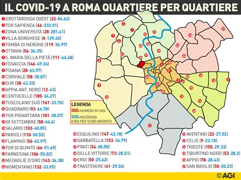 mappa di Roma con evidenziate le zone colpite dai bombardamenti del 1943