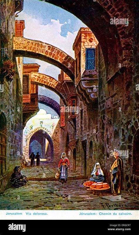 Illustrazione della Via Dolorosa a Gerusalemme