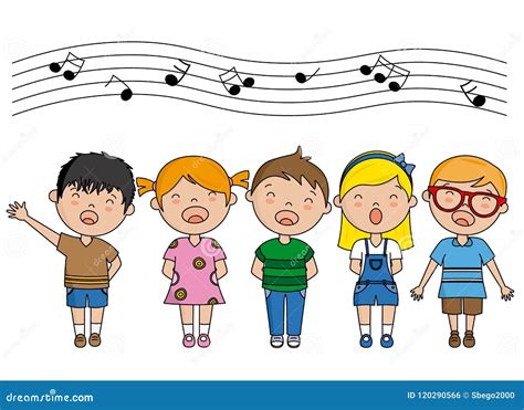 bambini che cantano con entusiasmo in un contesto di chiesa o scuola domenicale