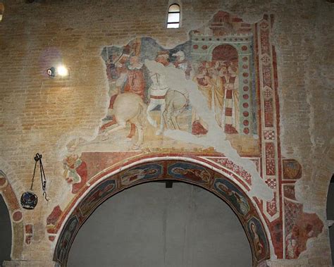 Particolare degli affreschi del Maestro di Offida nella Cattedrale di Teramo.