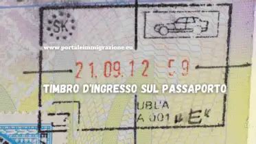 Un permesso Diamonitirion o un timbro di ingresso