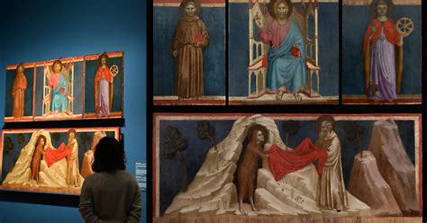 Le quattro tavole di Palmerino di Guido: Cristo in trono, Maddalena e Santi