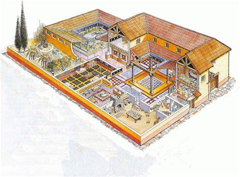 Ricostruzione grafica o planimetria della domus federiciana di Fiorentino
