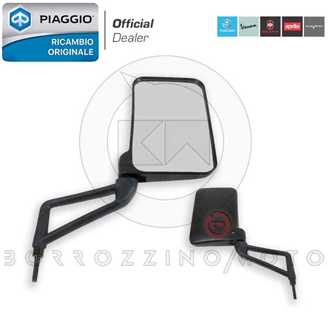 Foto dettagliata dello specchio retrovisore destro per Piaggio Ape
