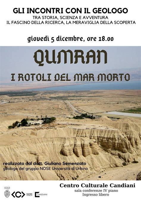 Mappa dell'area di Qumran e del Mar Morto con indicazione delle grotte di ritrovamento