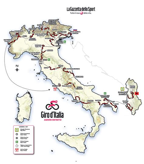 Mappa del percorso delle GMG indicate da Papa Francesco