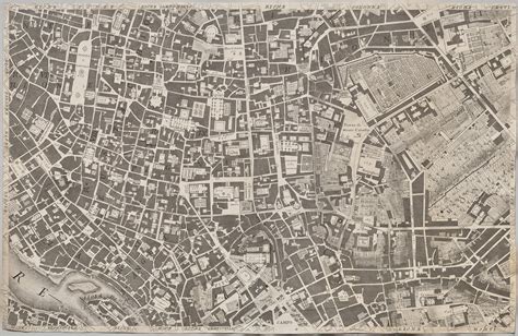 Confronto tra un dettaglio della mappa di Nolli e una veduta di Vasi o Piranesi