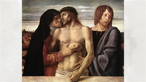 Dipinto della Pietà di Giovanni Bellini come esempio di affetto compassionevole verso Maria