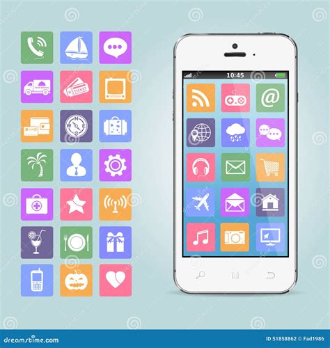 Illustrazione di un cellulare con icone di preghiera/comunità notturna