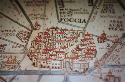 Mappa storica dei tratturi di Foggia, con indicazione del Tratturello Regio di San Guglielmo