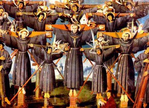 Illustrazione del martirio dei 26 cristiani di Nagasaki