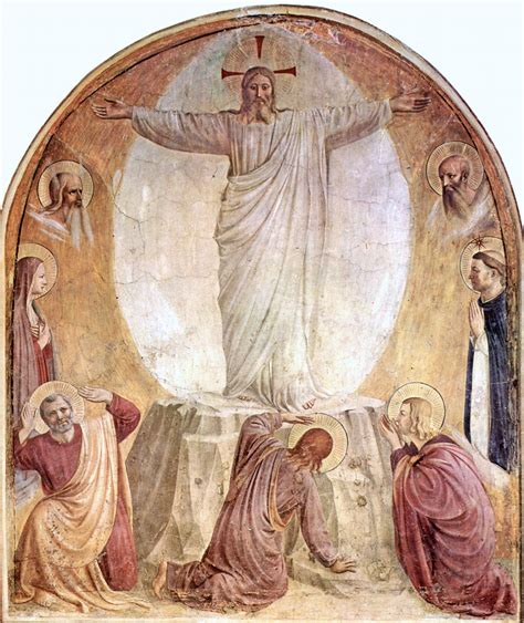 Affresco della Trasfigurazione del Beato Angelico nel Convento di San Marco, Firenze.