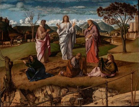 Dipinto della Trasfigurazione di Giovanni Bellini, Museo di Capodimonte, Napoli.