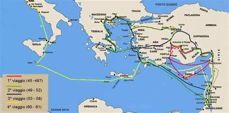 Mappa dei viaggi apostolici di Benedetto XVI in Medio Oriente