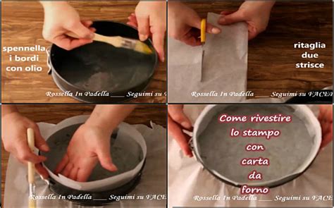 Illustrazione di come foderare uno stampo a cerniera e compattare la base di biscotti