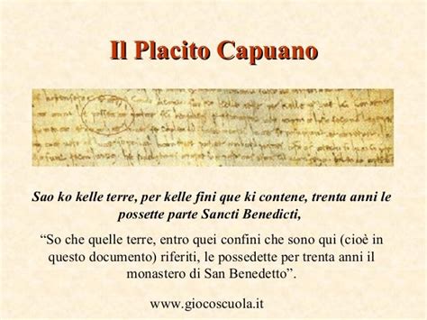 Illustrazione del Placito di Capua o dello scriptorium benedettino