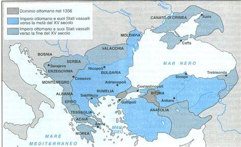 Mappa della diffusione del Rito Bizantino nei Balcani e nell'Europa orientale