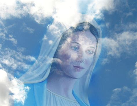 Esempio di fotografia con presunta apparizione della Madonna a Medjugorje