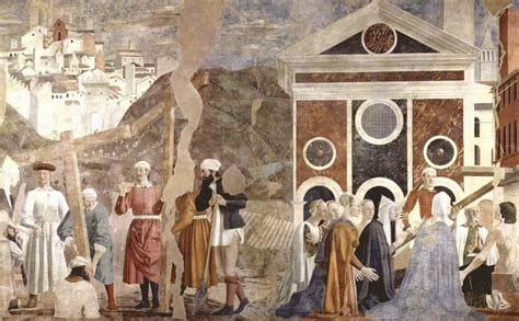 Affresco di Piero della Francesca sul ritrovamento della Vera Croce