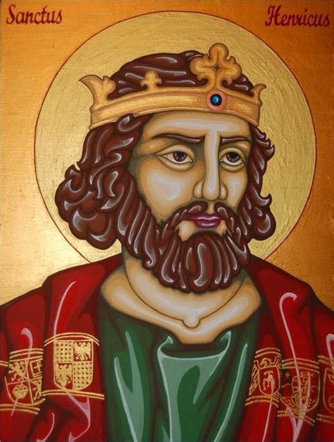 Ritratto di Sant'Enrico II con i simboli imperiali