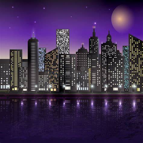illustrazione della scena della poesia di Dehmel con uomo, donna e paesaggio notturno lunare