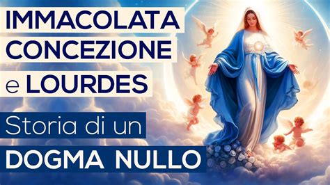 infografica sul dogma dell'Immacolata Concezione e il legame con Lourdes