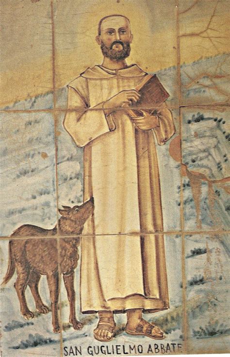 Icona di San Guglielmo con un lupo